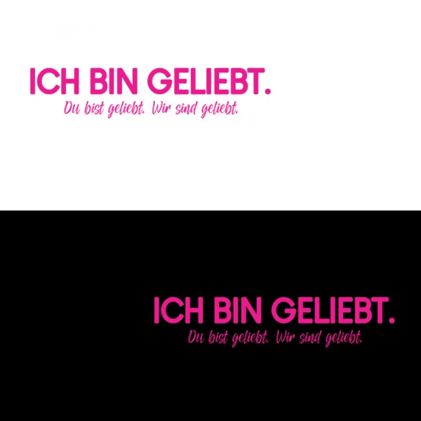 Hoodie Herren "Ich bin geliebt. Du bist geliebt. Wir sind geliebt." – Bild 2