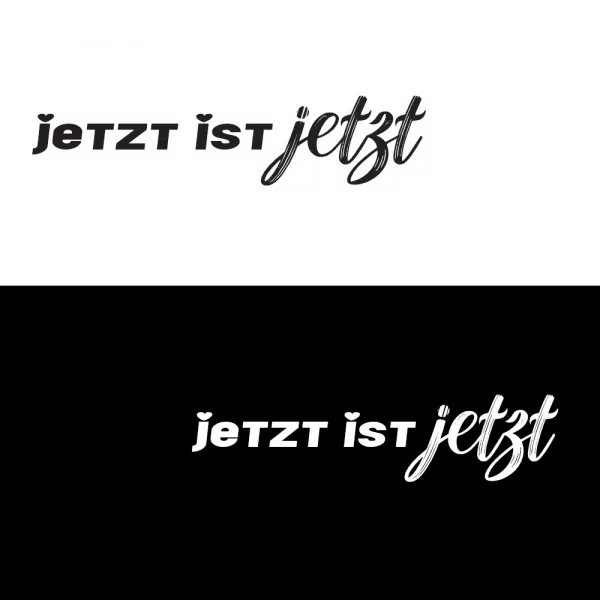 Hoodie Herren "Jetzt ist Jetzt" – Bild 2
