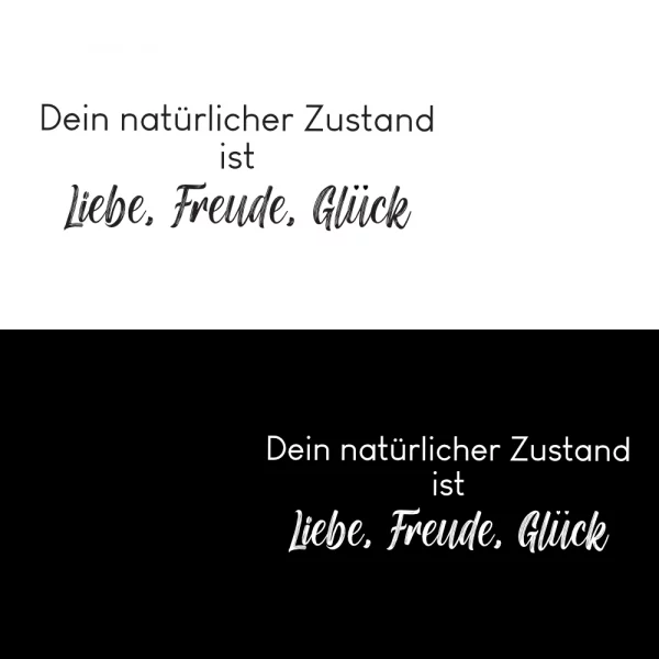 Unisex T-Shirt  "Dein natürlicher Zustand ist Liebe, Freude, Glück" – Bild 6