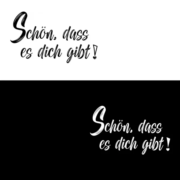 Hoodie Herren "Schön, dass es dich gibt" – Bild 2