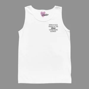 Damen Tank-Top Sprich nur, wenn du die Stille verbessern kannst.