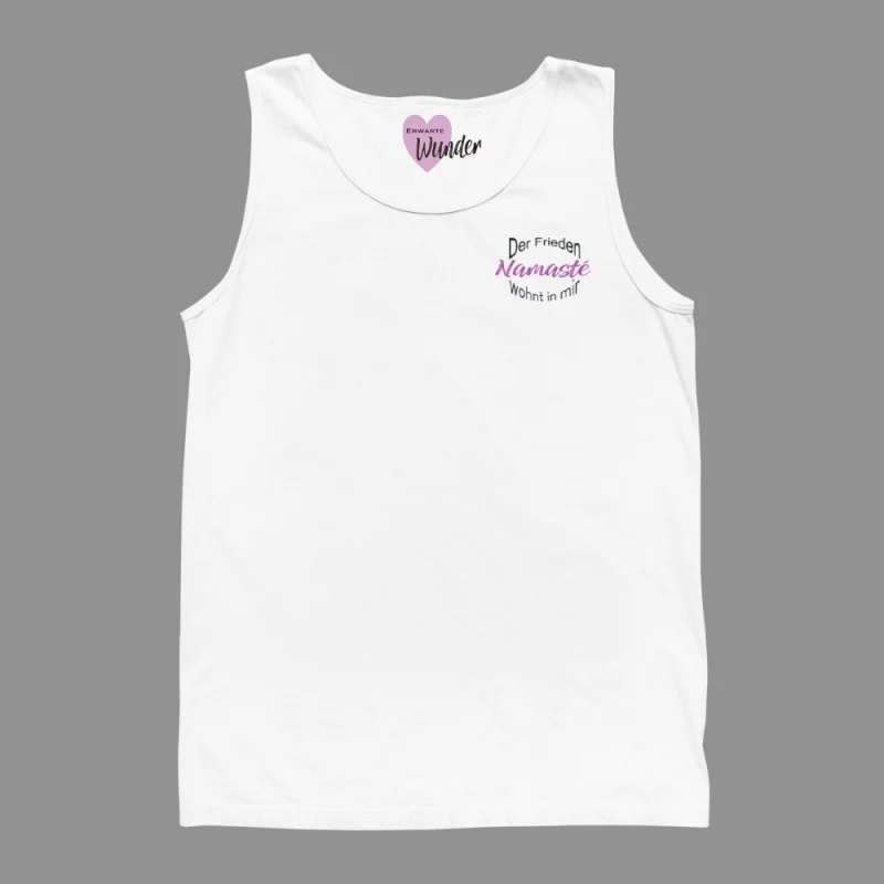 Tank Top "Der Frieden wohnt in mir, Namasté"