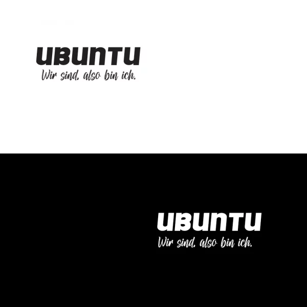 Hoodie Herren "Ubuntu Wir sind, also bin ich." – Bild 2