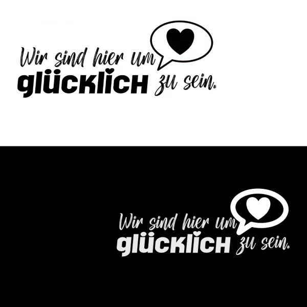 Unisex Sweatshirt  "Wir sind hier um glücklich zu sein" – Bild 7