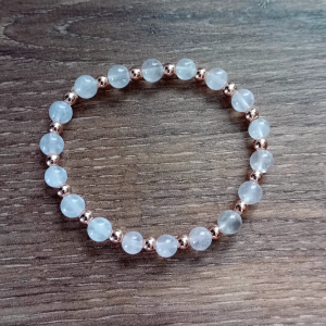 Armband Edelsteine "Rosenquarz 8mm"