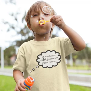 Kinder T-Shirt Ich erlaube mir die Welt nicht mehr ernst zu nehmen