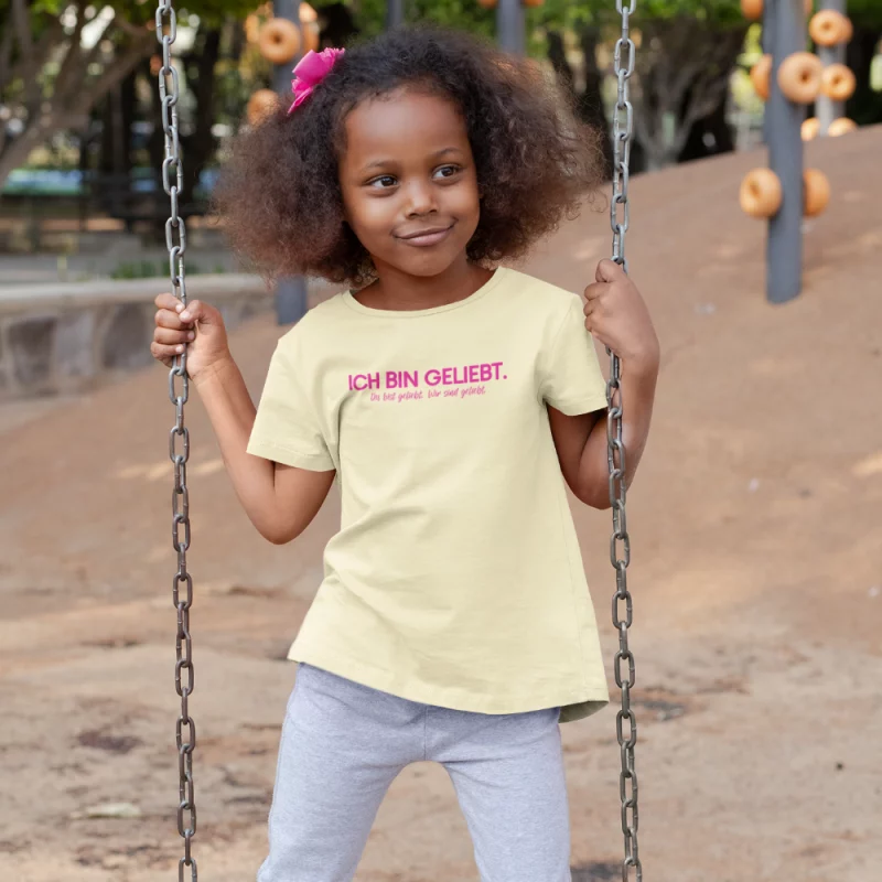 Kinder Unisex T-Shirt - Ich bin geliebt. Du bist geliebt. Wir sind geliebt.