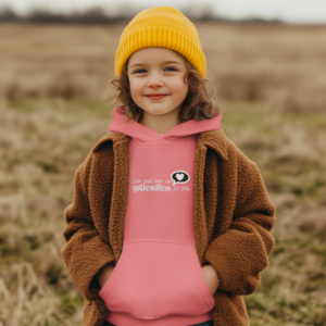 Kinder Hoodie Wir sind hier um glücklich zu sein