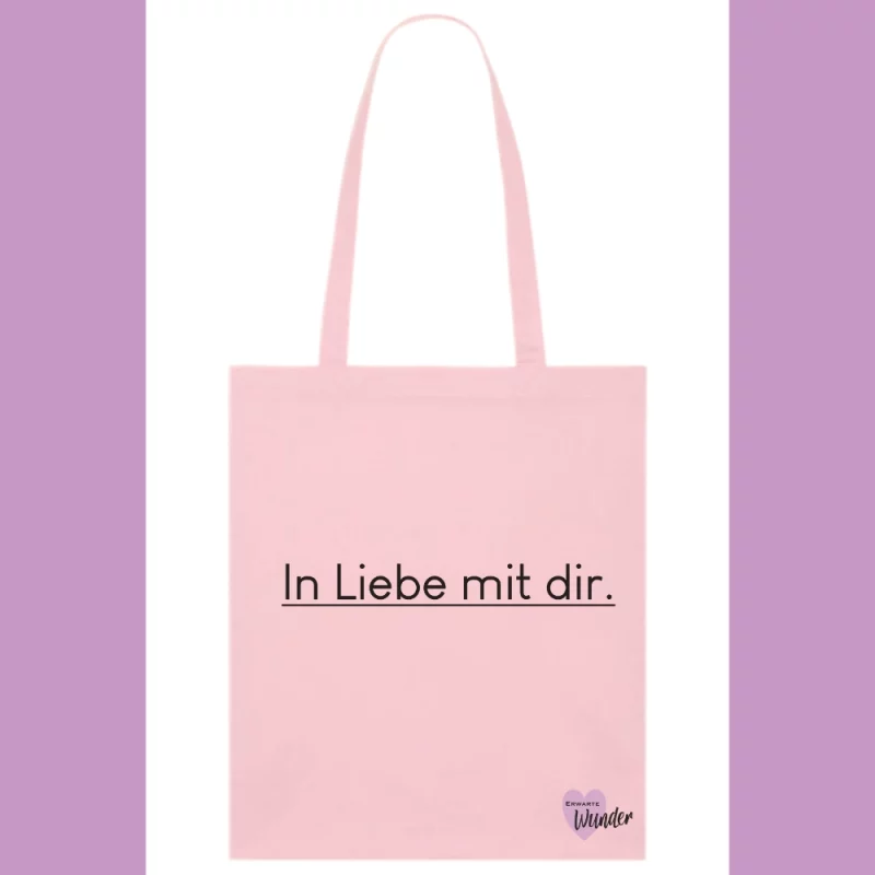 Baumwollstoffbeutel - In Liebe mit dir.