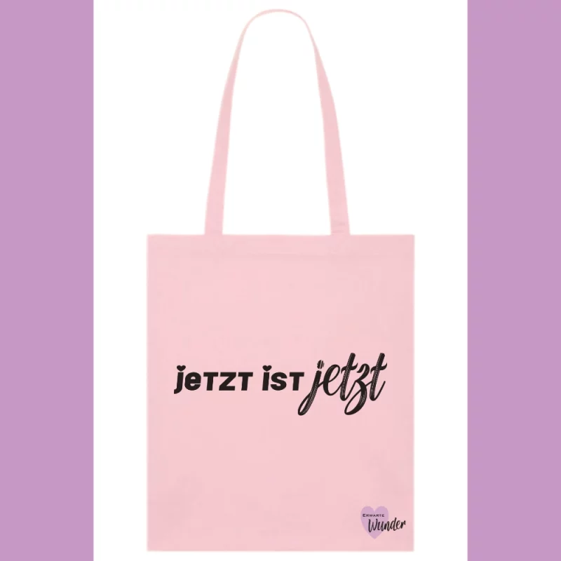 Baumwollstoffbeutel - Jetzt ist Jetzt