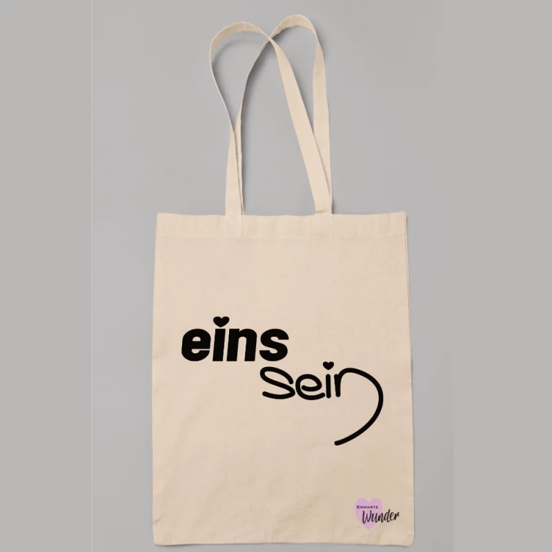 Baumwollstoffbeutel - Eins sein