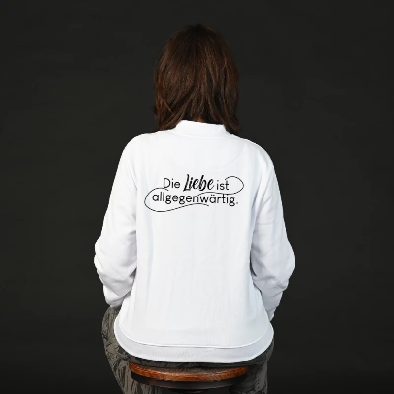 Damen Sweatjacke - Die Liebe ist allgegenwärtig