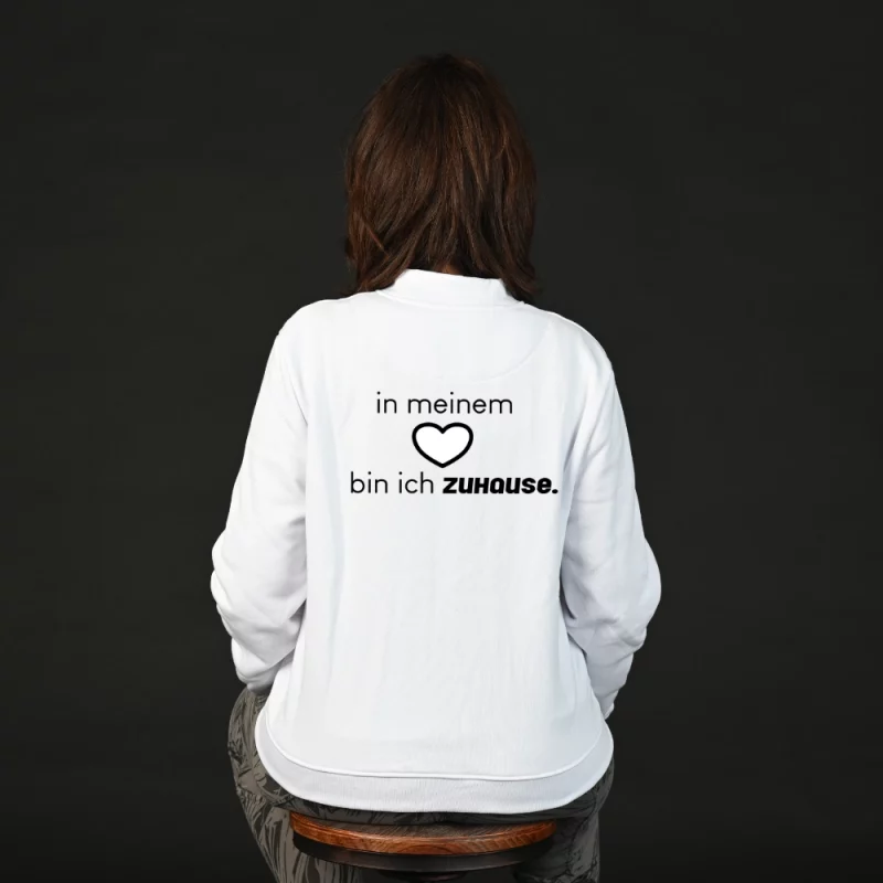 Damen Sweatjacke - In meinem Herzen bin ich zuhause