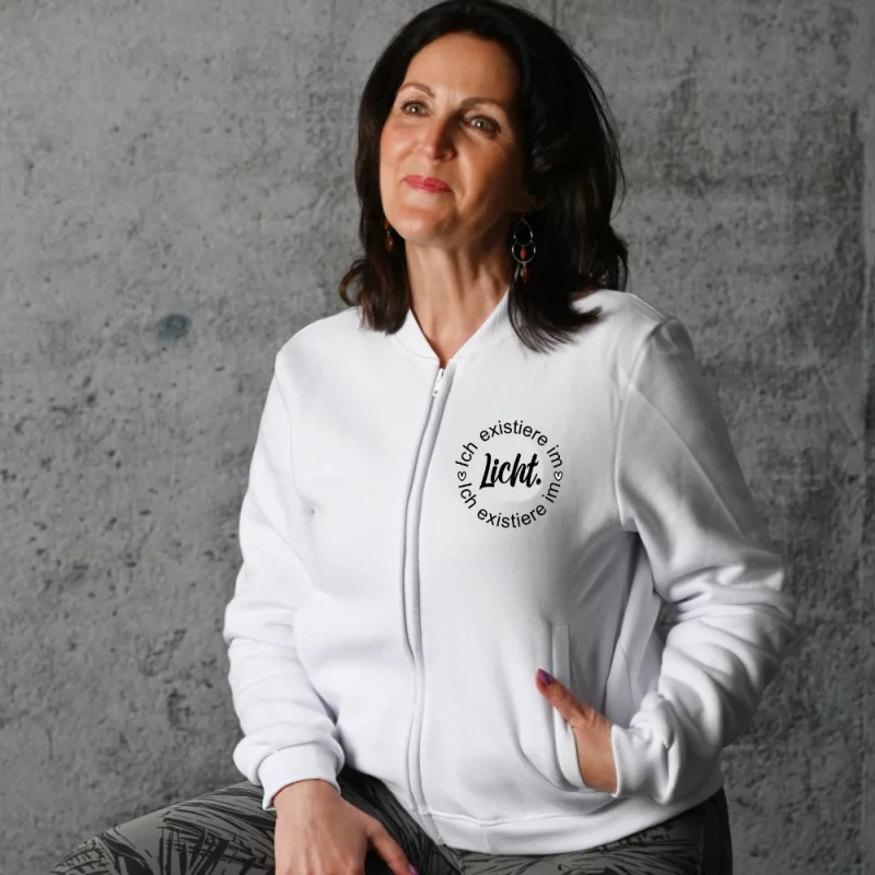 Damen Sweatjacke - Ich existiere im Licht