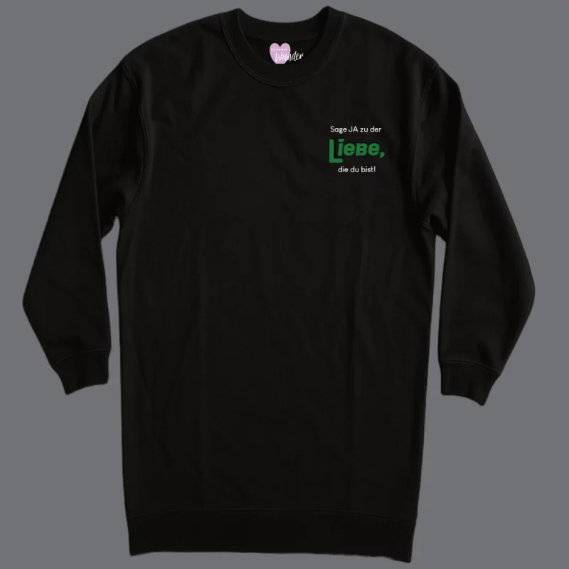 Damen Kleid langarm - Sag ja zu der Liebe, die du bist.