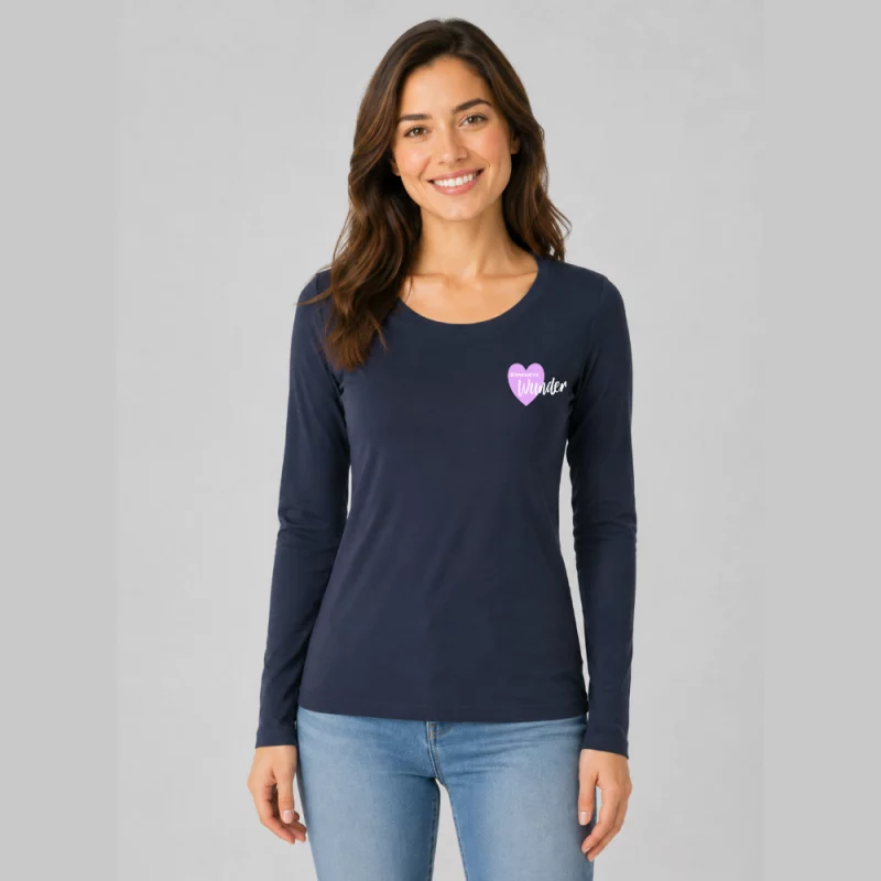 Damen Langarmshirt enger Schnitt - Erwarte Wunder