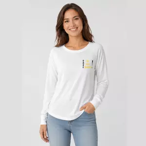 Damen Langarmshirt weiter Schnitt - Danke für dein Strahlen