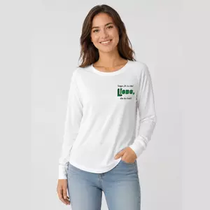 Damen Langarmshirt weiter Schnitt - Sag ja zu der Liebe, die du bist.
