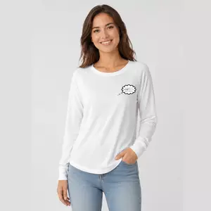Damen Langarmshirt weiter Schnitt - Ich erlaube mir, die Welt nicht mehr ernst zu nehmen.