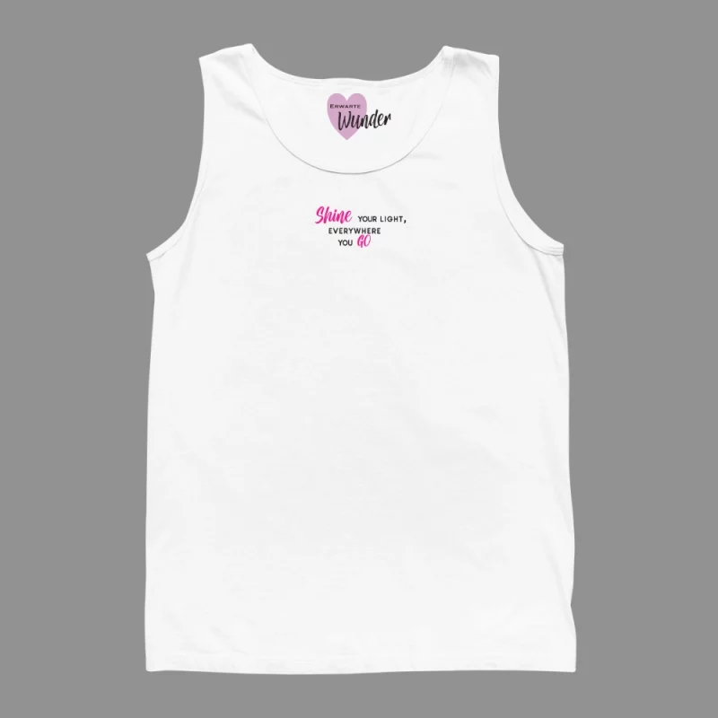 Damen Top - Shine your light, everywhere you go