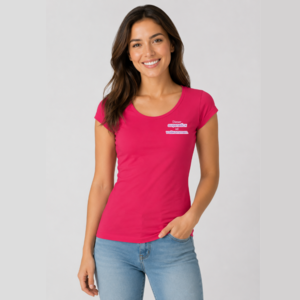 Damen T-Shirt Rundhals enger Schnitt (Silke-Style) - Dieser Augenblick ist vollkommen