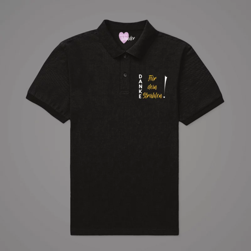 Damen Poloshirt - Danke für dein Strahlen