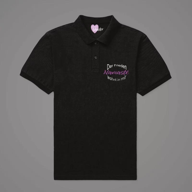 Damen Poloshirt - Der Frieden wohnt in mir, Namasté
