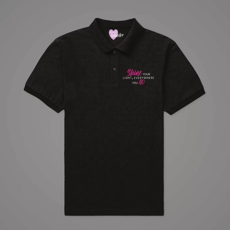 Damen Poloshirt - Shine your light, everywhere you go