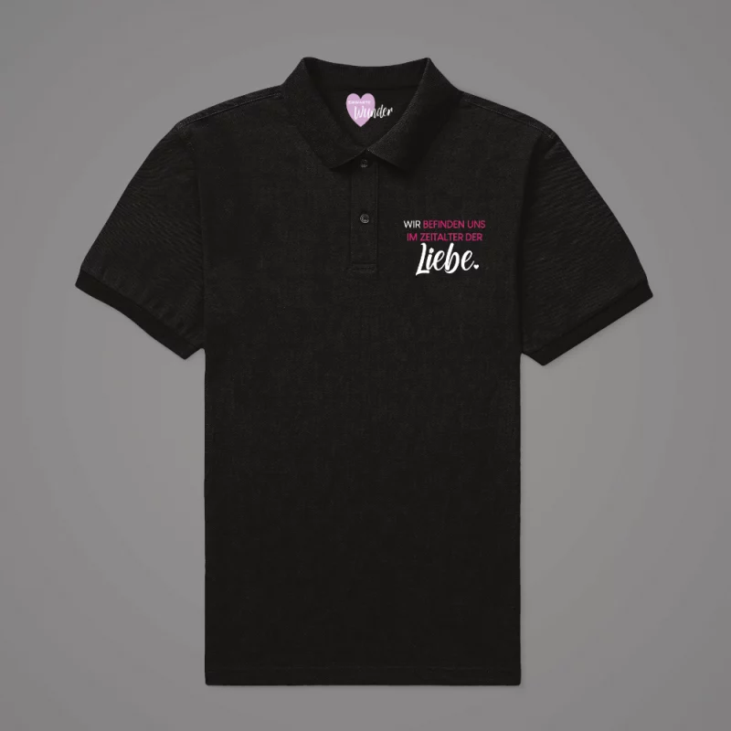 Damen Poloshirt - Wir befinden uns im Zeitalter der Liebe