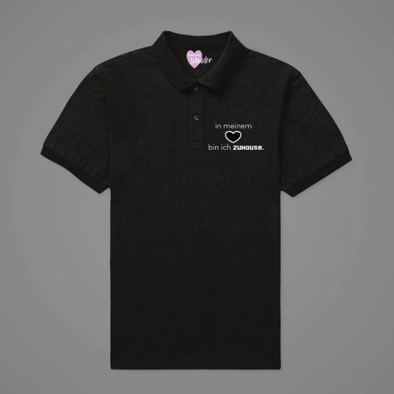 Damen Poloshirt - In meinem Herzen bin ich zuhause