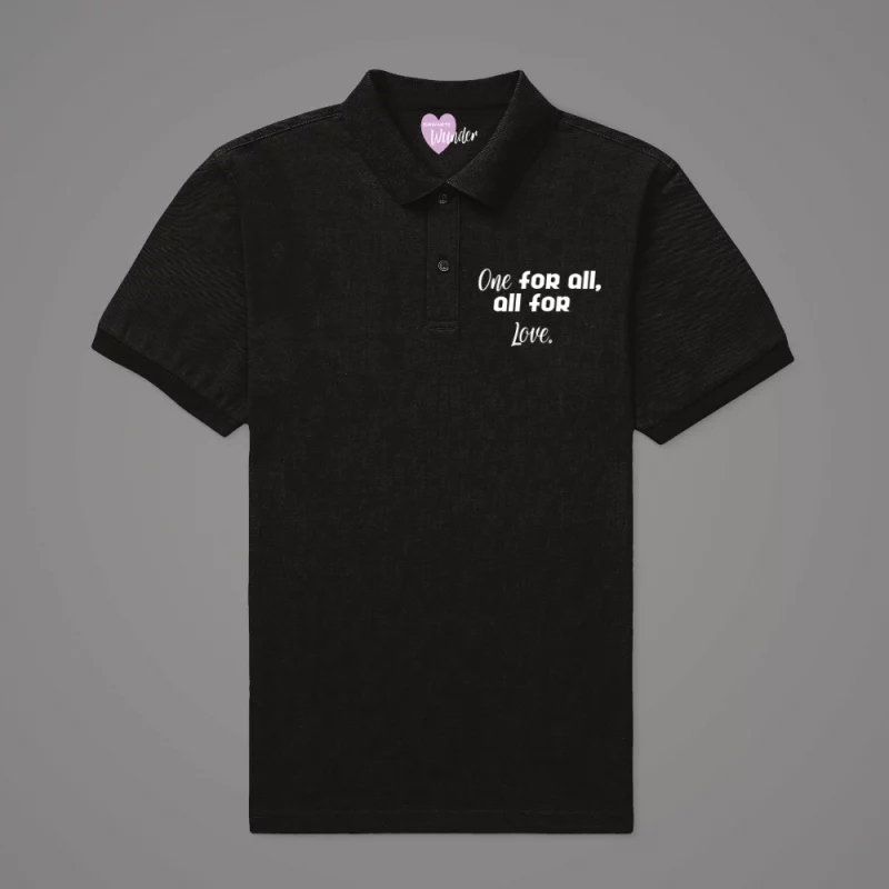 Damen Poloshirt - One for all, all for love.