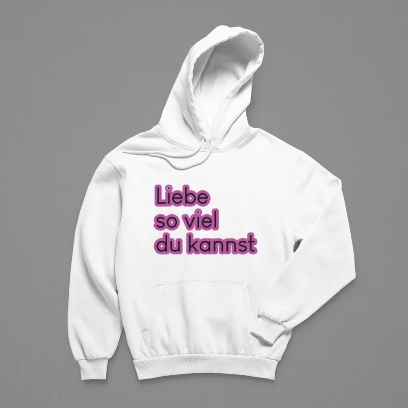 Herren Hoodie - Liebe so viel du kannst