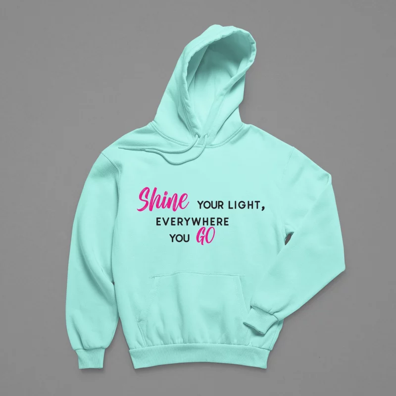 Herren Hoodie - Shine your light, everywhere you go