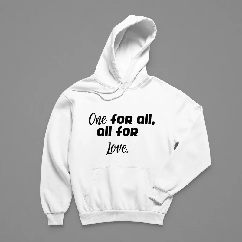 Herren Hoodie - One for all, all for love.