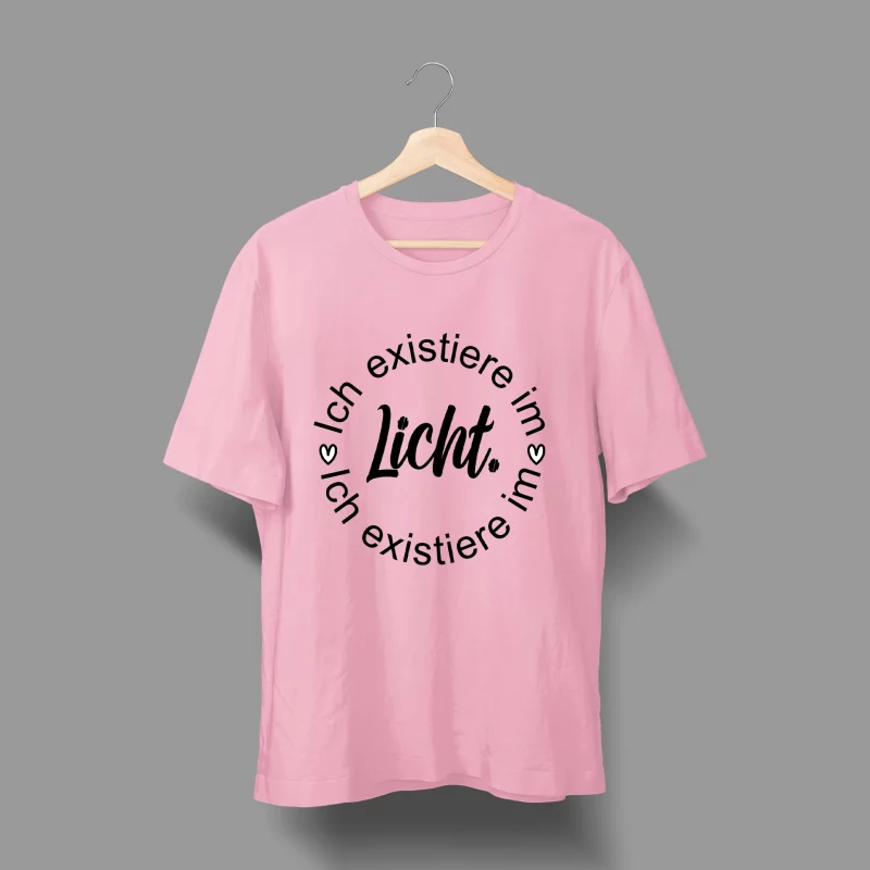 Herren T-Shirt - Ich existiere im Licht
