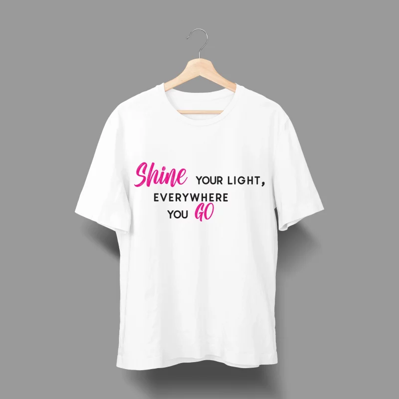 Herren T-Shirt - Shine your light, everywhere you go